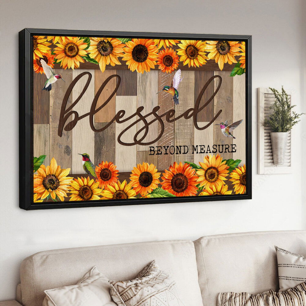 Blessed Beyond Measure Canvas Wall Art