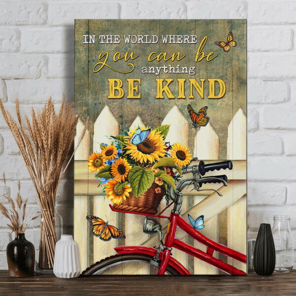 In the world where you can be anything canvas wall art 2