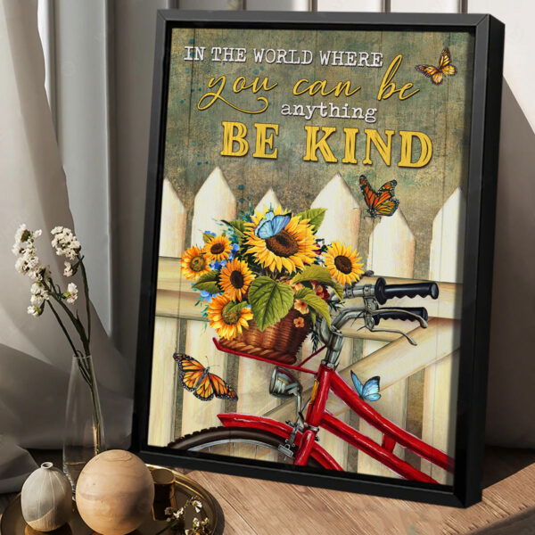 In the world where you can be anything canvas wall art 4