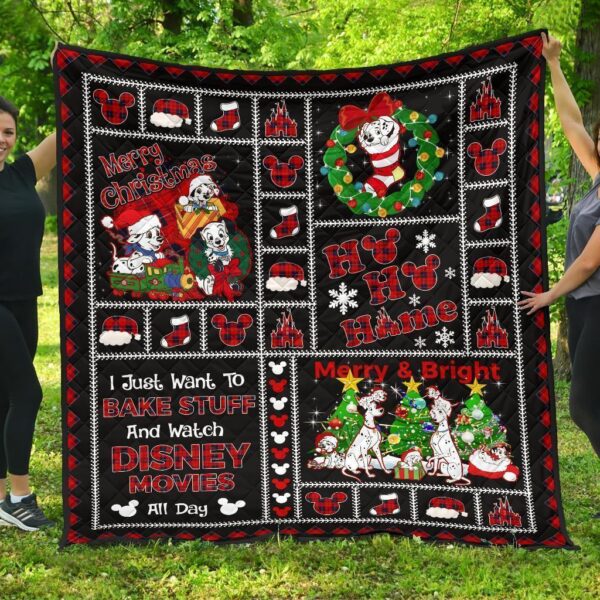 101 dalmatian christmas quilt blanket funny gift dn fan 5jlbo