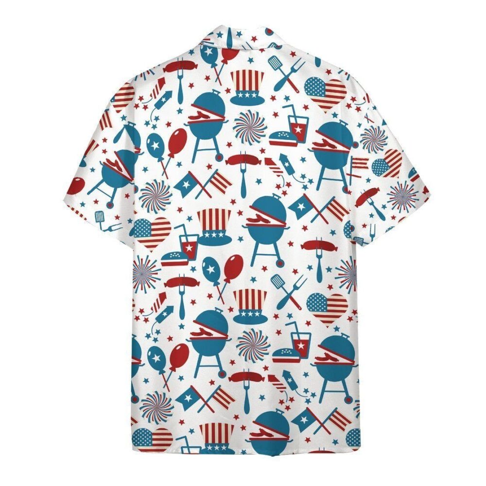 4th Of July Custom Hawaii Shirt, Custom Button Up Shirt