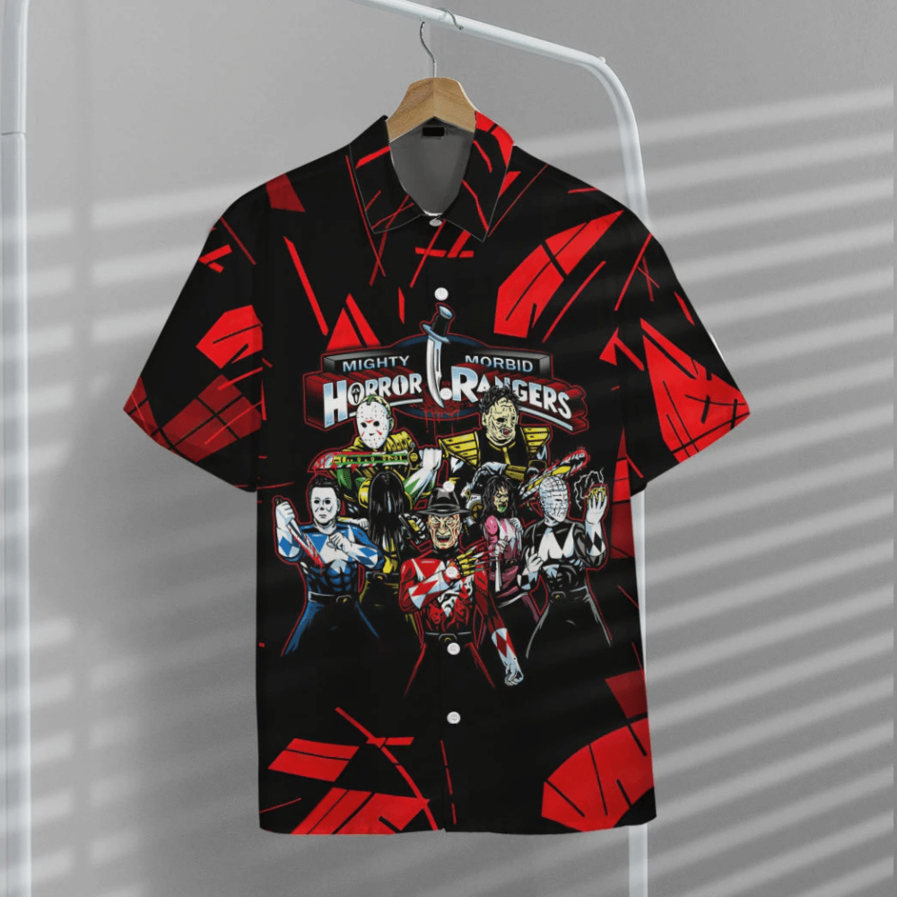 Horror Rangers Custom Hawaii Shirt, Custom Button Up Shirt