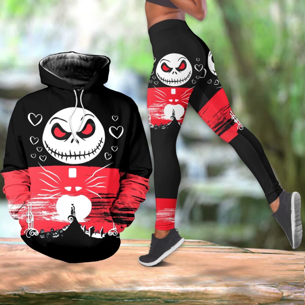 3D Jack Skellington Nightmare Before Christmas Combo Hoodie And Legging Custom Apparel HLS107