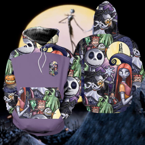 3d jack skellington nightmare before christmas combo hoodie and legging custom apparel hls113 m1va3