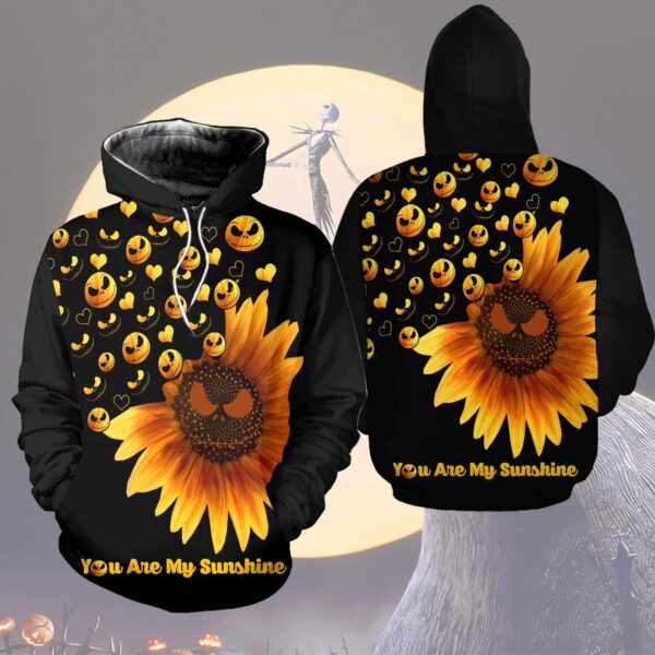 3d you are my sunshine jack skellington combo hoodie and legging custom apparel hls110 kpeh2