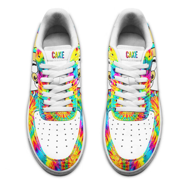 adventure time cake sneakers custom tie dye style xepat