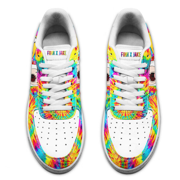 adventure time finn x jake sneakers custom tie dye style h4fvi