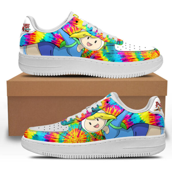 Adventure Time Fionna Sneakers Custom Tie Dye Style Adventure Time Fionna Sneakers Custom Tie Dye Style
