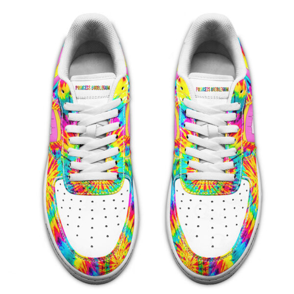 adventure time fire princess rainbow sneakers custom tie dye style olenu