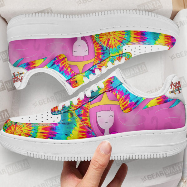 adventure time princess bubblegum sneakers custom tie dye style ibdyl