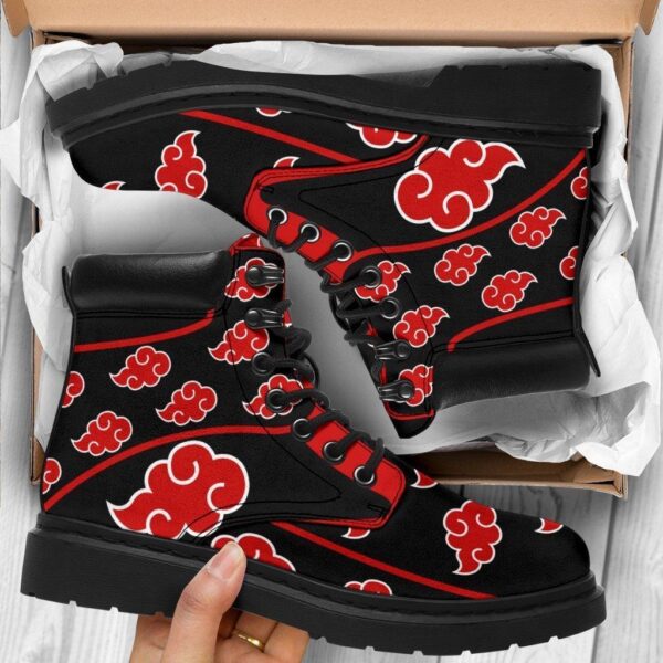 akatsuki naruto all season boots anime shoes vegan leather custom boot shoes tb114 exn73
