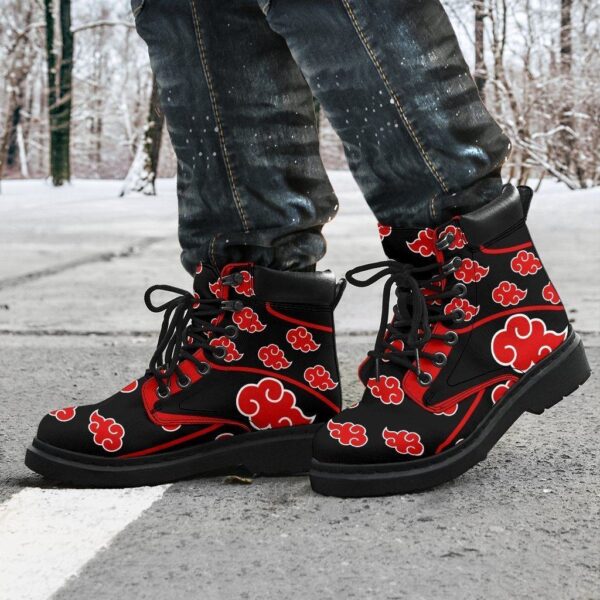 akatsuki naruto all season boots anime shoes vegan leather custom boot shoes tb114 zihaw