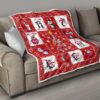 all i want for christmas is penguin quilt blanket xmas gift idea t0avk