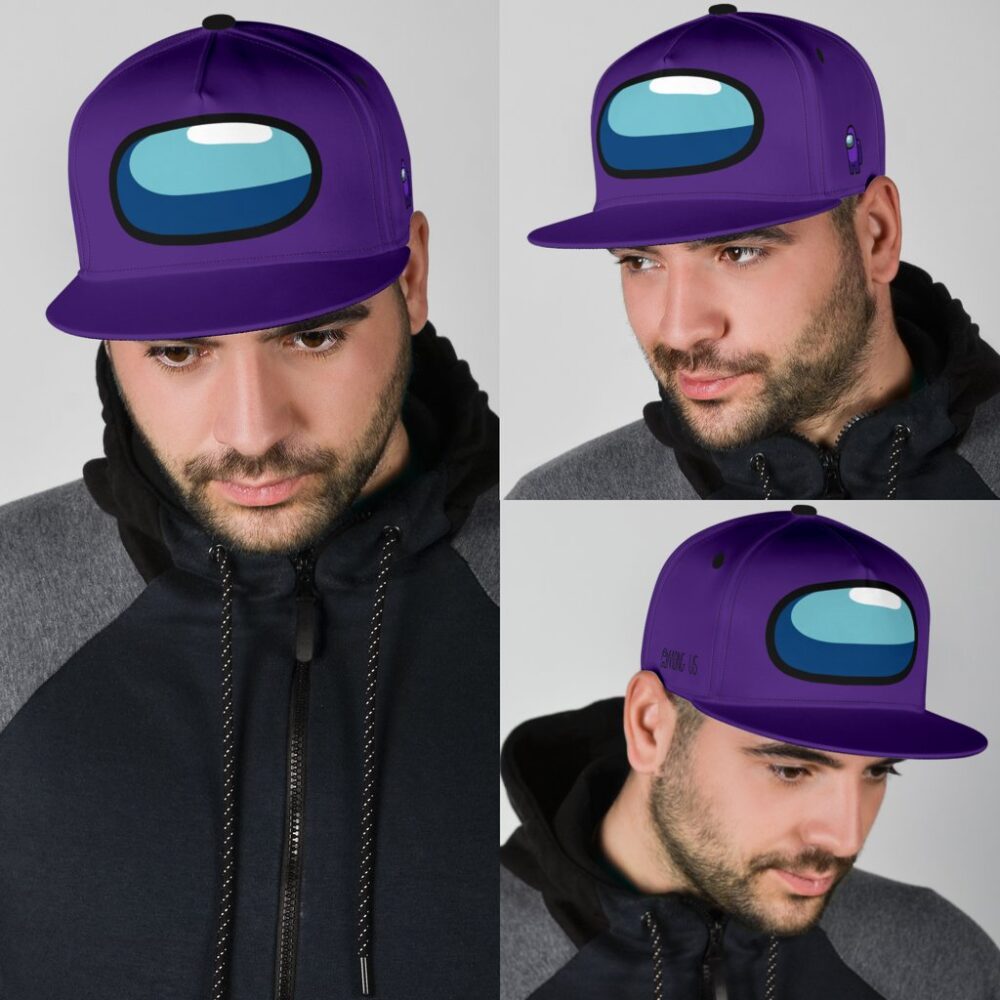 Among Us Snapback Purple Astronauts Funny Gift Idea