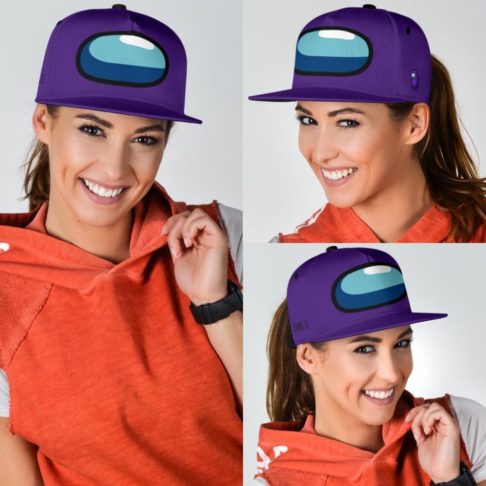 Among Us Snapback Purple Astronauts Funny Gift Idea