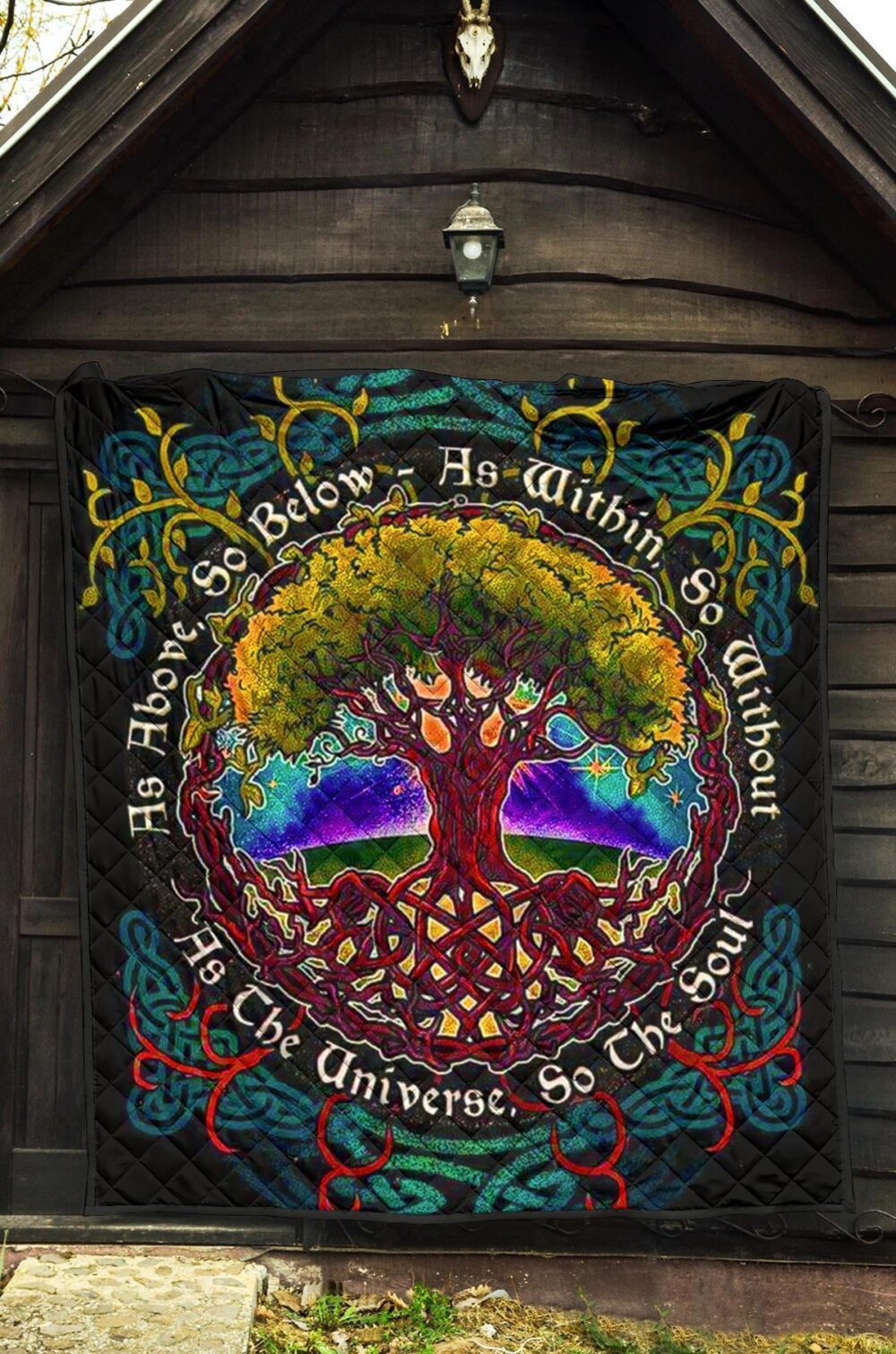 As Above So Below Tree Of Life Quilt Blanket Gift Idea