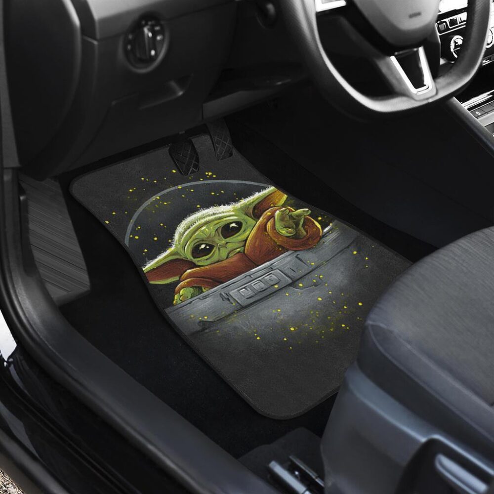 Baby Yoda Art Car Floor Mats The Mandalorian DN Movies SWCFM01