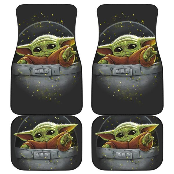 Baby Yoda Art Car Floor Mats The Mandalorian DN Movies SWCFM01