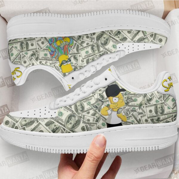 Bart Simpson Sneakers Custom Simpson Cartoon Shoes 1 bart simpson sneakers custom simpson cartoon shoes k63oo
