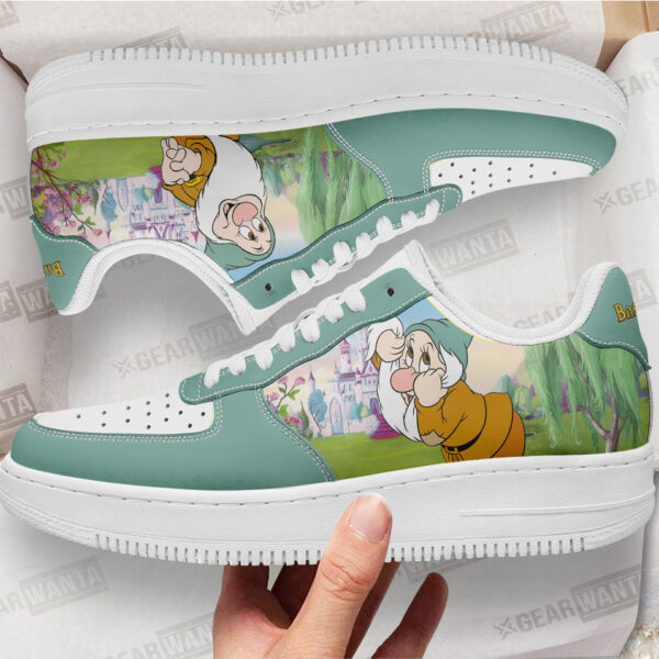 bashful snow white and 7 dwarfs custom sneakers knnav