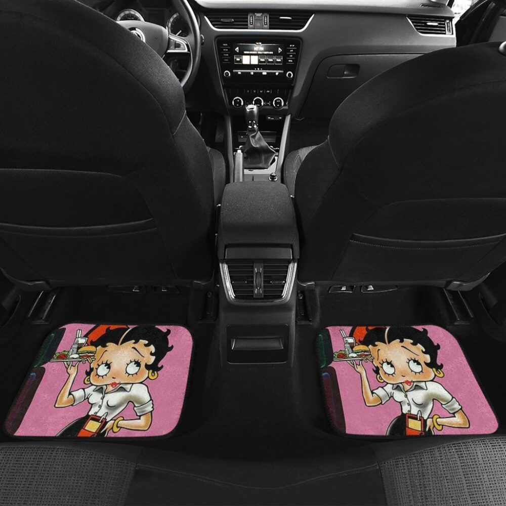 Betty Boop Car Floor Mats | Betty Boop Bartender Cartoon Car Floor Mats