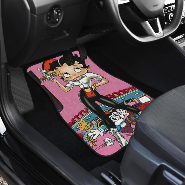 betty boop car floor mats betty boop bartender cartoon car floor mats pouht