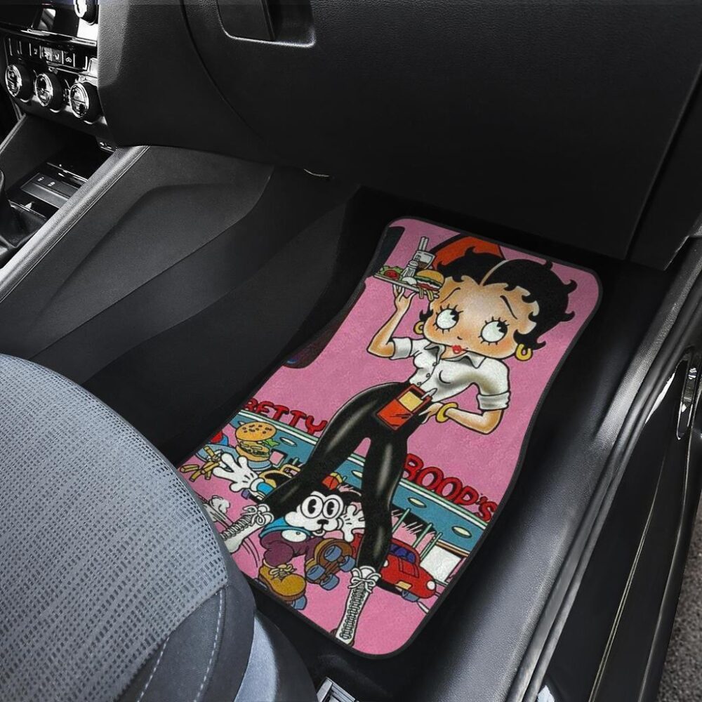 Betty Boop Car Floor Mats | Betty Boop Bartender Cartoon Car Floor Mats