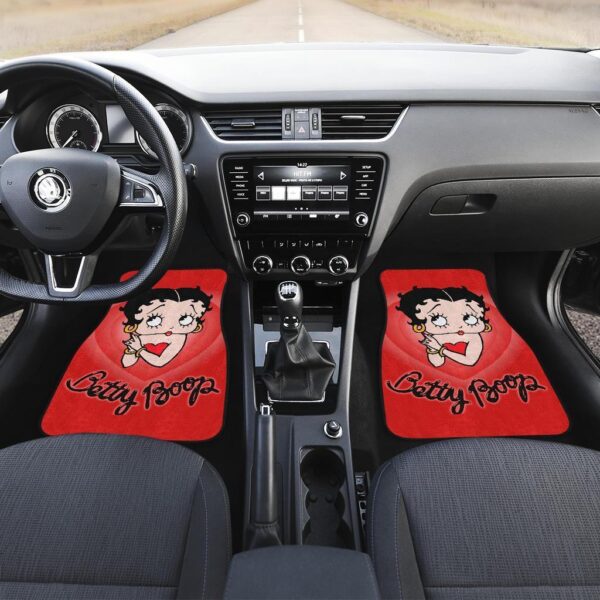 betty boop car floor mats betty boop heart art car floor mats cartoon fan gift iby9s