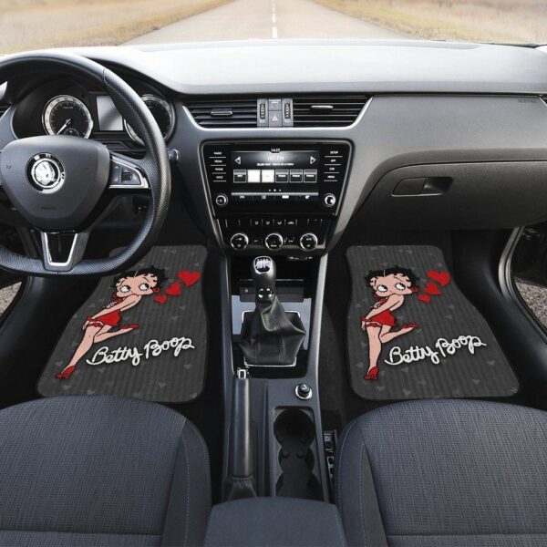 betty boop car floor mats betty boop hearts cartoon fan gift car floor mats jgtkj