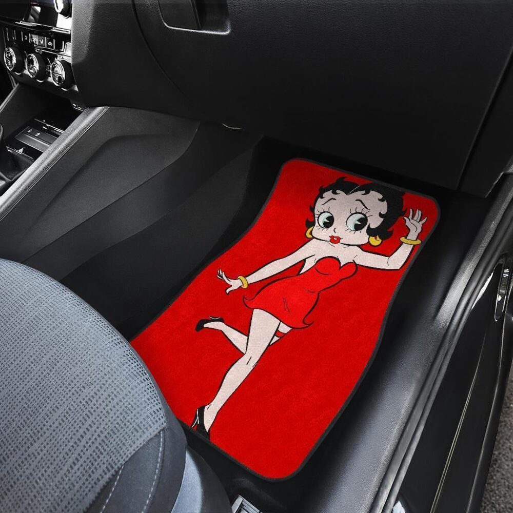 Betty Boop Car Floor Mats | Betty Boop Red Dress Car Floor Mats