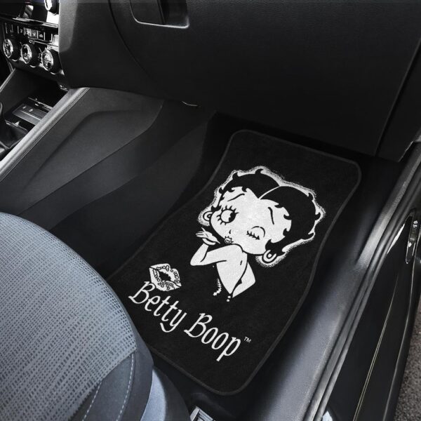 betty boop car floor mats betty boop wind kisses lip in black theme car floor mats rqmri