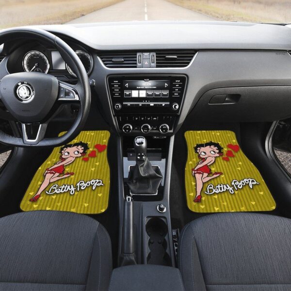 betty boop car floor mats cartoon betty boop hearts car floor mats fan gift ng0lo