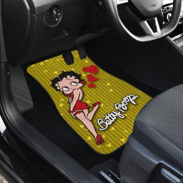 betty boop car floor mats cartoon betty boop hearts car floor mats fan gift tc26k