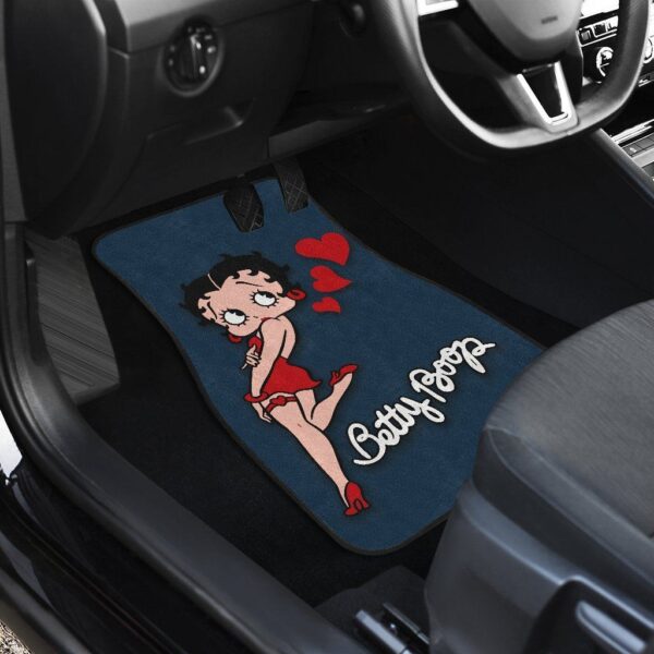 betty boop car floor mats cartoon fan gift betty boop hearts car floor mats 74ulm