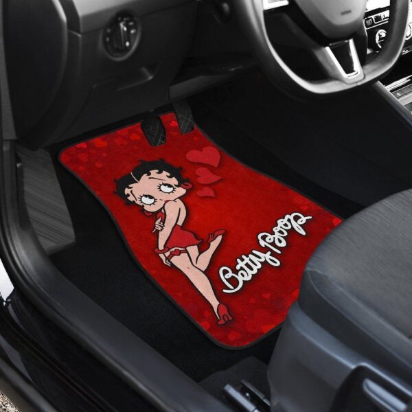 betty boop car floor mats cartoon fan gift car floor mats betty boop hearts rj2f6