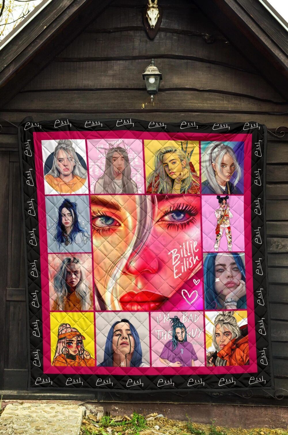 Billie Eilish Quilt Blanket Funny Gift Idea For Fan