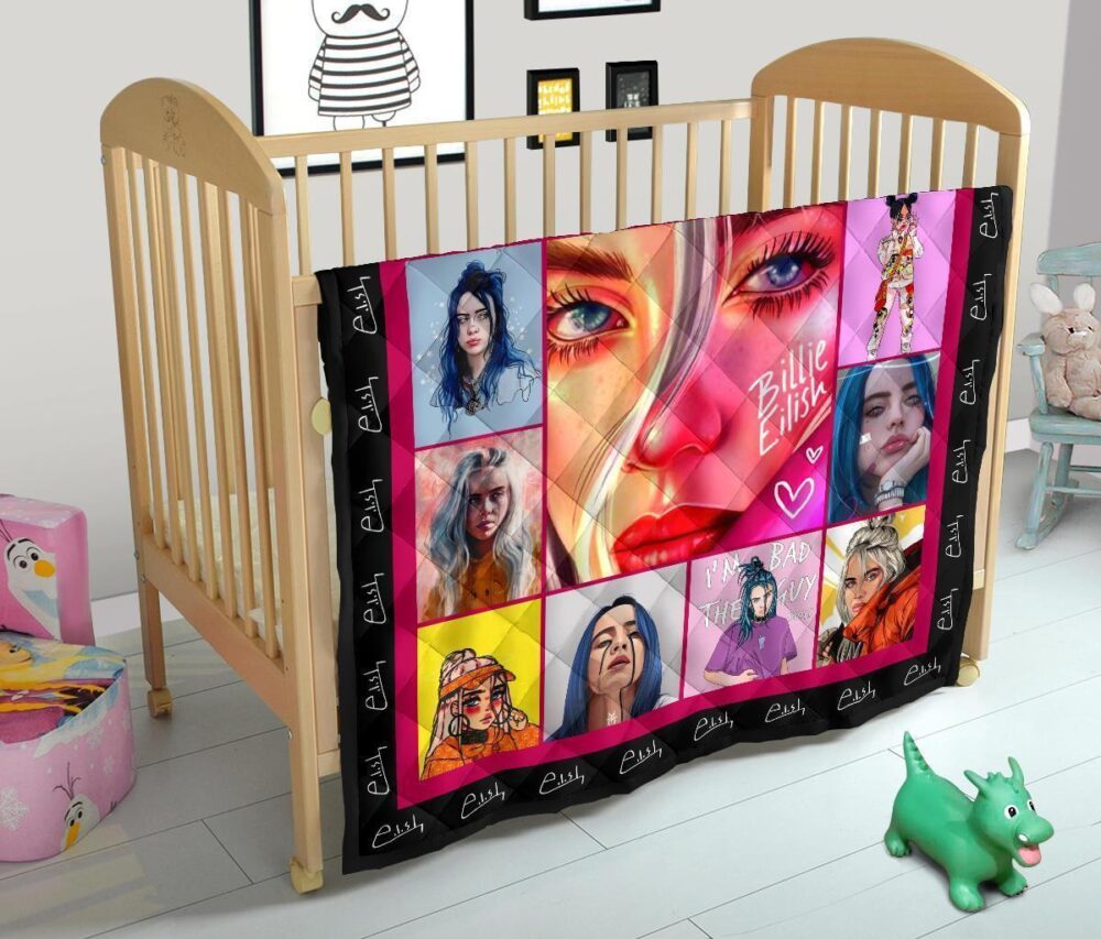 Billie Eilish Quilt Blanket Funny Gift Idea For Fan