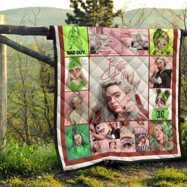 billie eilish quilt blanket where do we go funny fan gift 1qfew