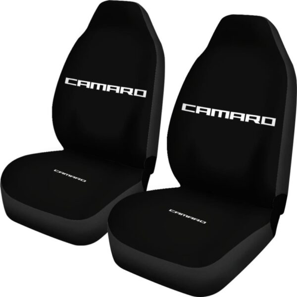 black camaro white letter car seat cover custom car seat covers mmc2p