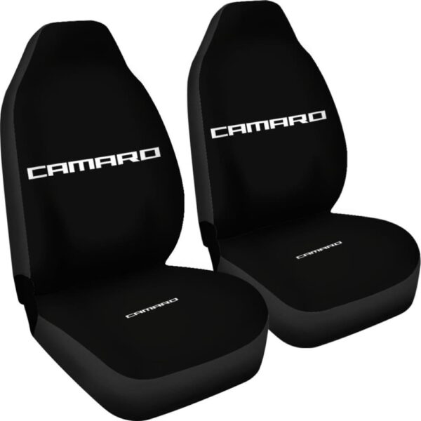 black camaro white letter car seat cover custom car seat covers pbls5