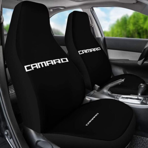 black camaro white letter car seat cover custom car seat covers wdpwi