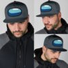 black grey color snapback hat crewmate among us dufpu