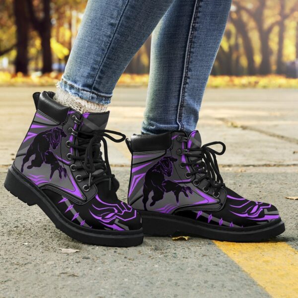 black panther all season boots casual shoes vegan leather custom boot shoes tb120 l8zl8
