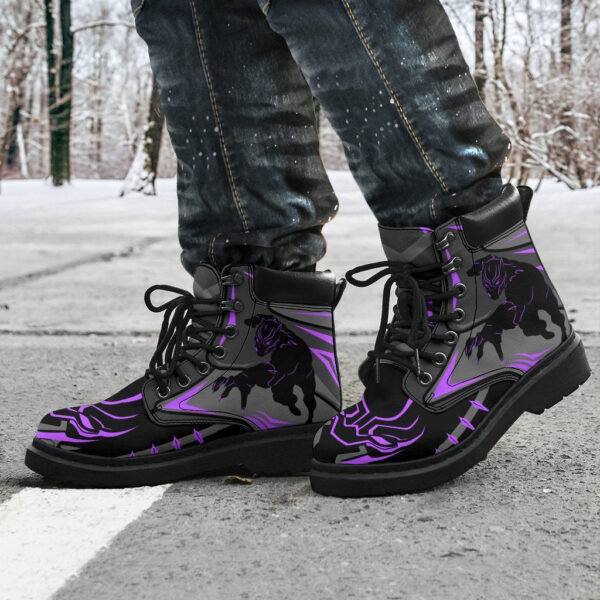 black panther all season boots casual shoes vegan leather custom boot shoes tb120 vfslr