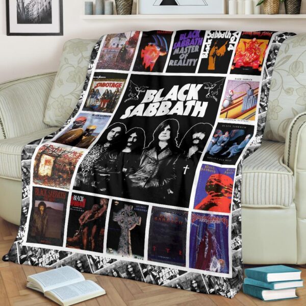 black sabbath fleece blanket for rock fan gift idea hh6ve