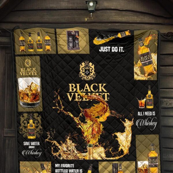 black velvet quilt blanket all i need is whisky gift idea jyrup