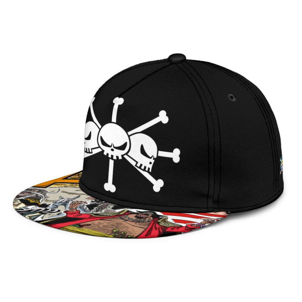 Blackbeard Pirates Snapback Hat One Piece Anime Fan Gift