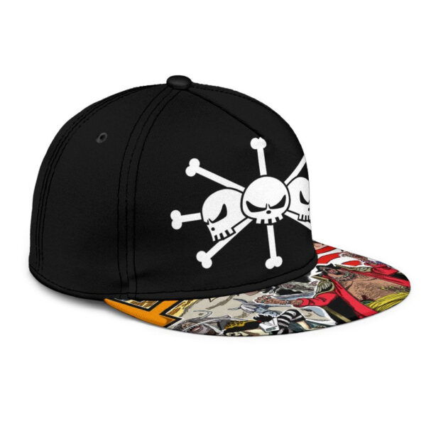 blackbeard pirates snapback hat one piece anime fan gift qupxa