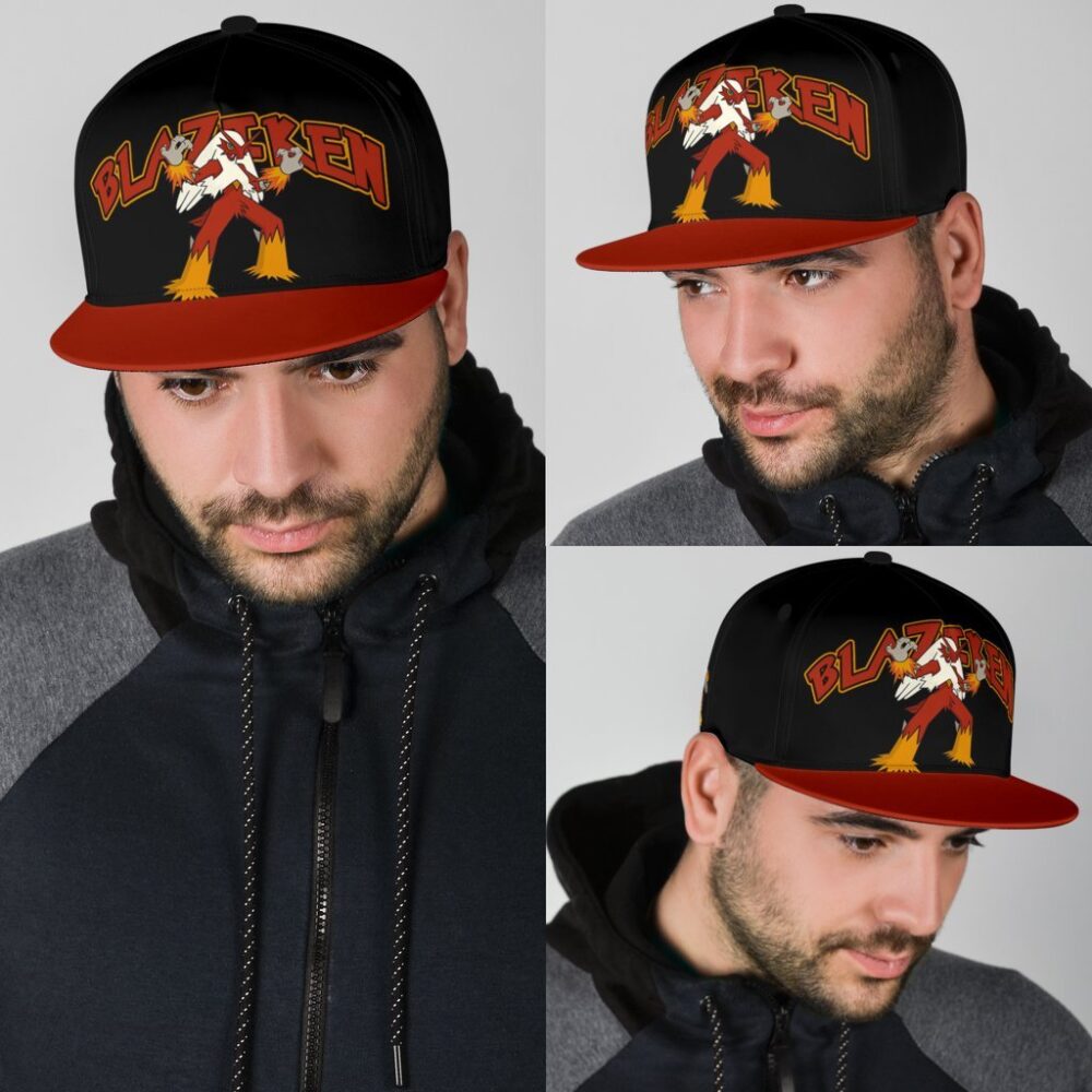 Blaziken Snapback Hat Anime Fan Gift Idea