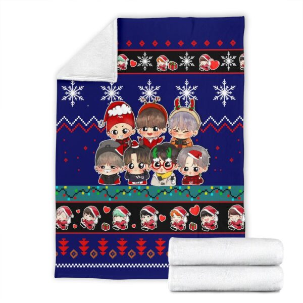 blue bts christmas blanket amazing gift idea 8rwi6